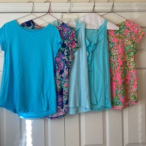 Lot of 5 Lilly Pulitzer summer T-shirt’s size small
